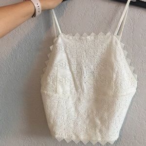 White Summer crop top
